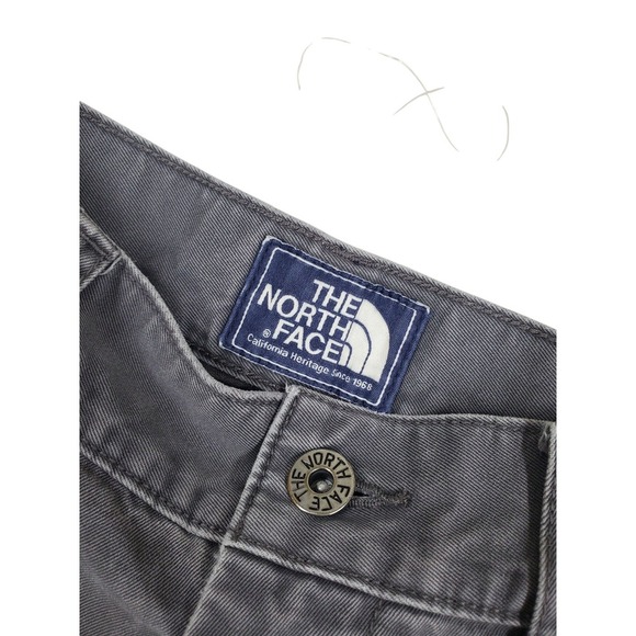 Vtg North Face TNF Khaki Pants Mens 32 Gray Straight Leg Twill (31x30) Gorpcore - Picture 8 of 12